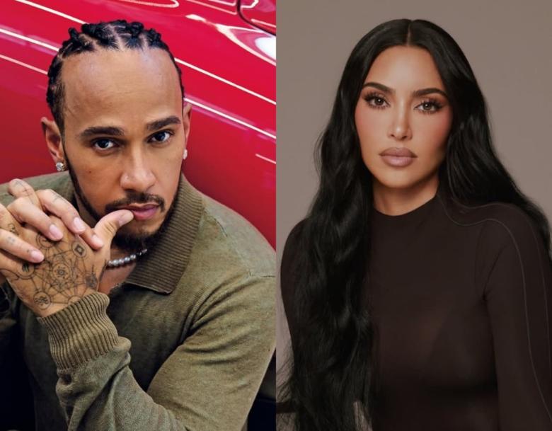 كيم كارداشيان ولويس هاميلتون