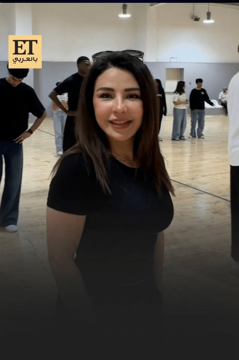 ماغي بو غصن في بروفات مسرحية منتزه الخيران