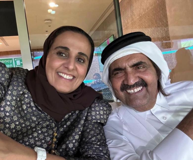 الشيخة المياسة والشيخ حمد بن خليفة آل ثاني