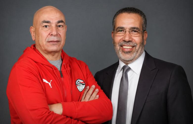 حسام حسن ومدحت العدل 