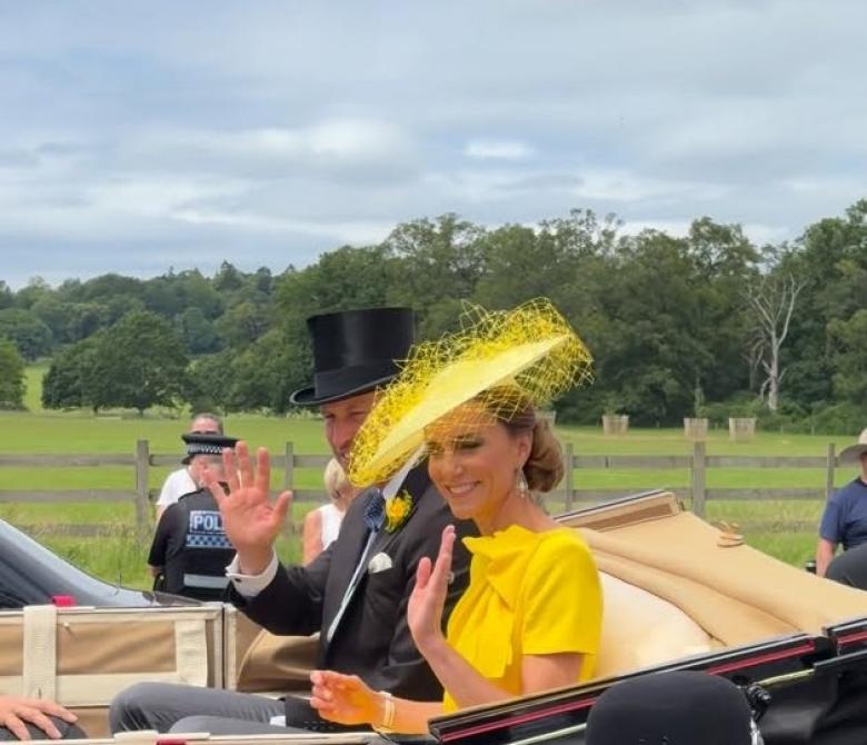 كيت ميدلتون تتألق بفستان روكساندا للمرة الثالثة في سباقات Royal Ascot 