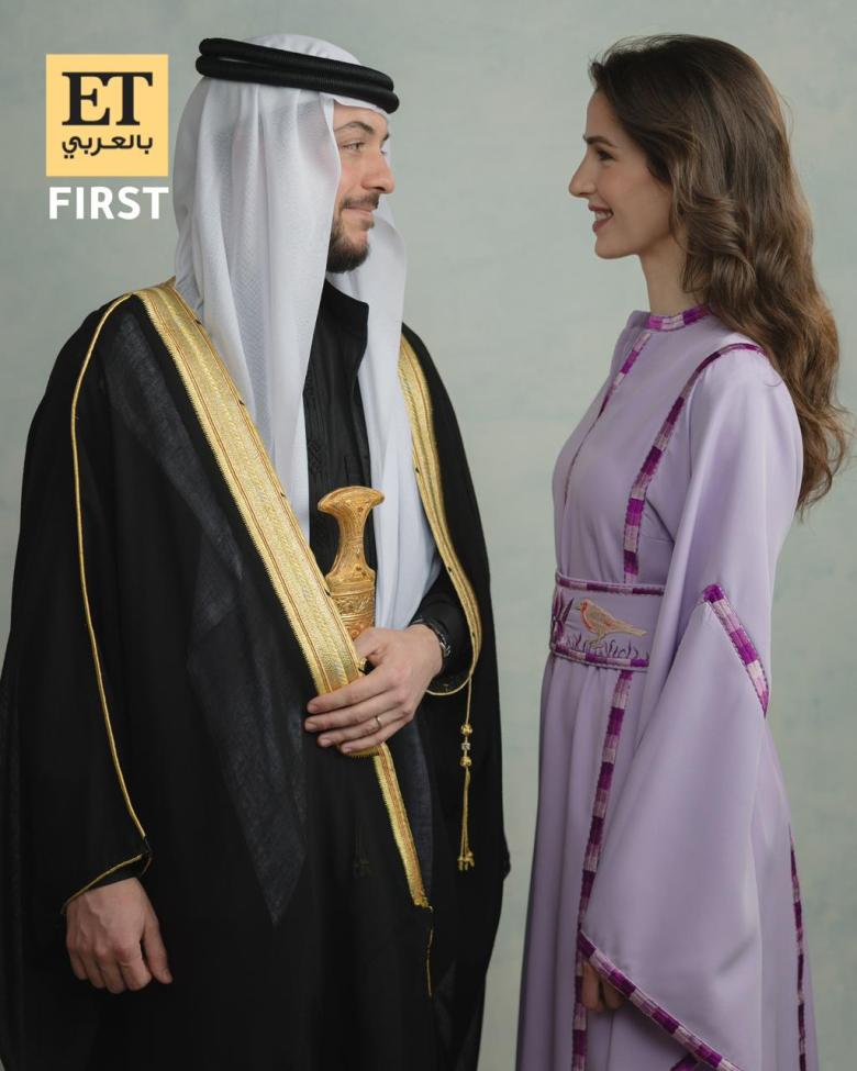 ET بالعربي ينشر أولا صورة جديدة للأمير الحسين والأميرة رجوة بذكرى زواجهما الثالثة