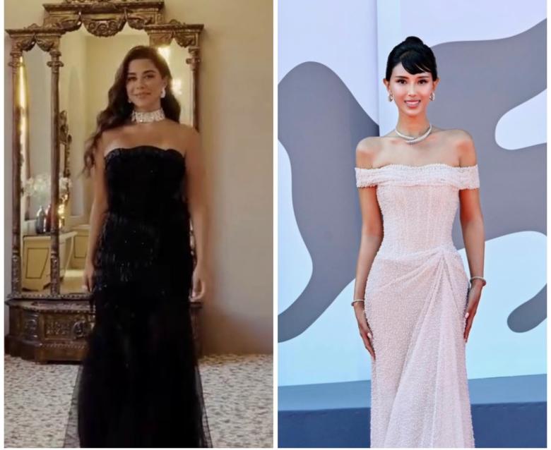 اطلالات يارا السكري وزينب البلوشي في مهرجان فينيسيا