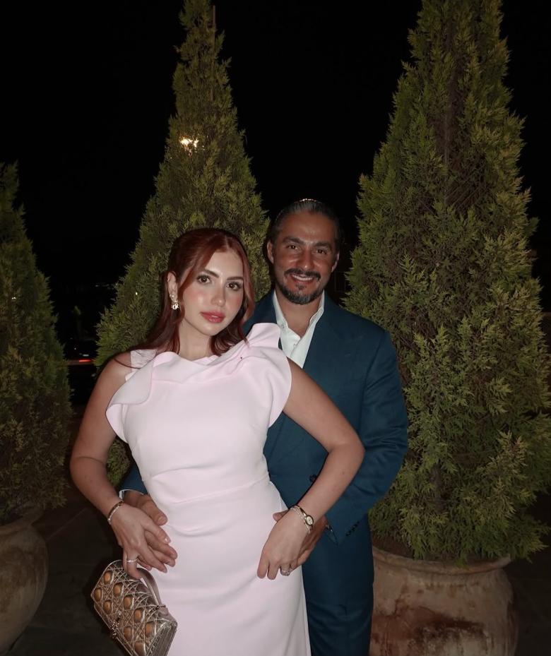 منذر الهريني وزوجته أريج