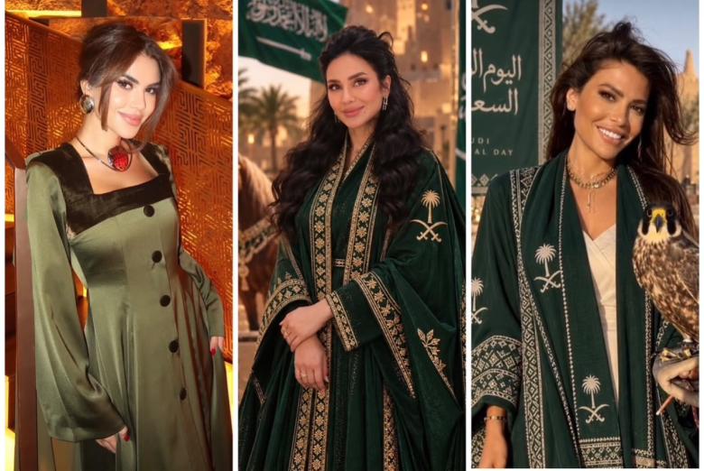 إطلالات المؤثرات والنجمات في اليوم الوطني السعودي 96