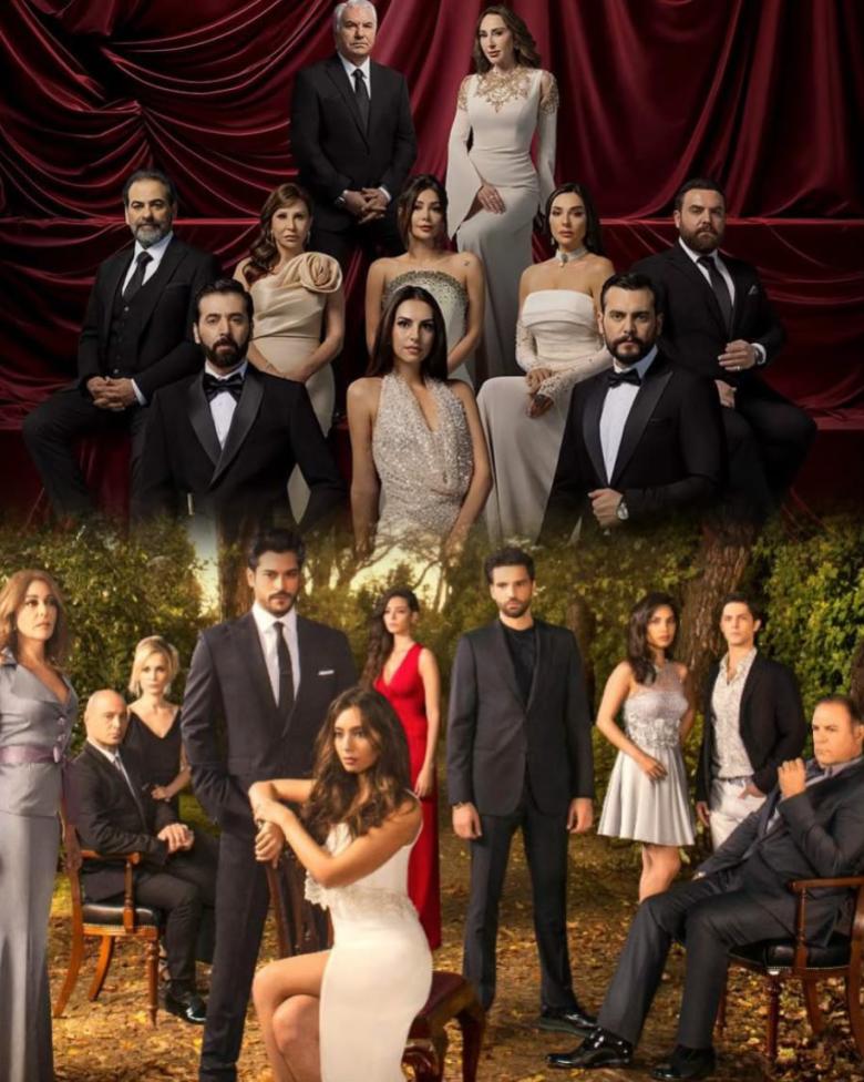 مسلسل حب أسود و حب أعمى - أبطال النسخة العربية والتركية - مصدر الصور غوغل