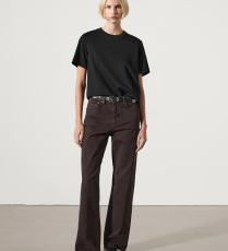 تي شيرت أسود من ماسيمو دوتي Massimo Dutti