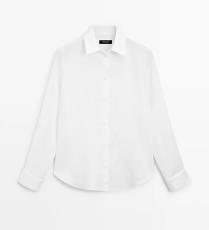 قميص أبيض من Massimo Dutti