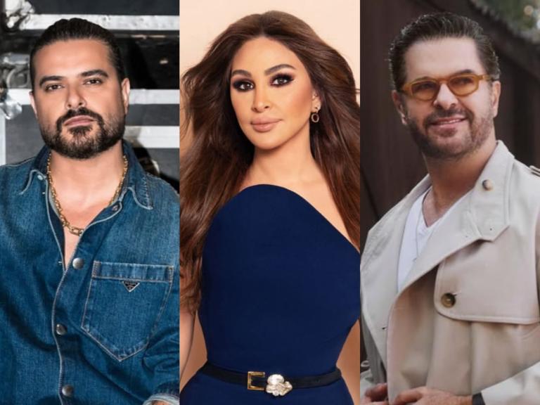 راغب علامة وإليسا وناصيف زيتون