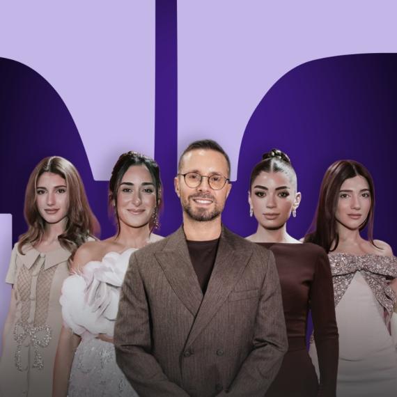 المشاهير ونجمات السوشال ميديا  في عرض رامي قاضي بدبي