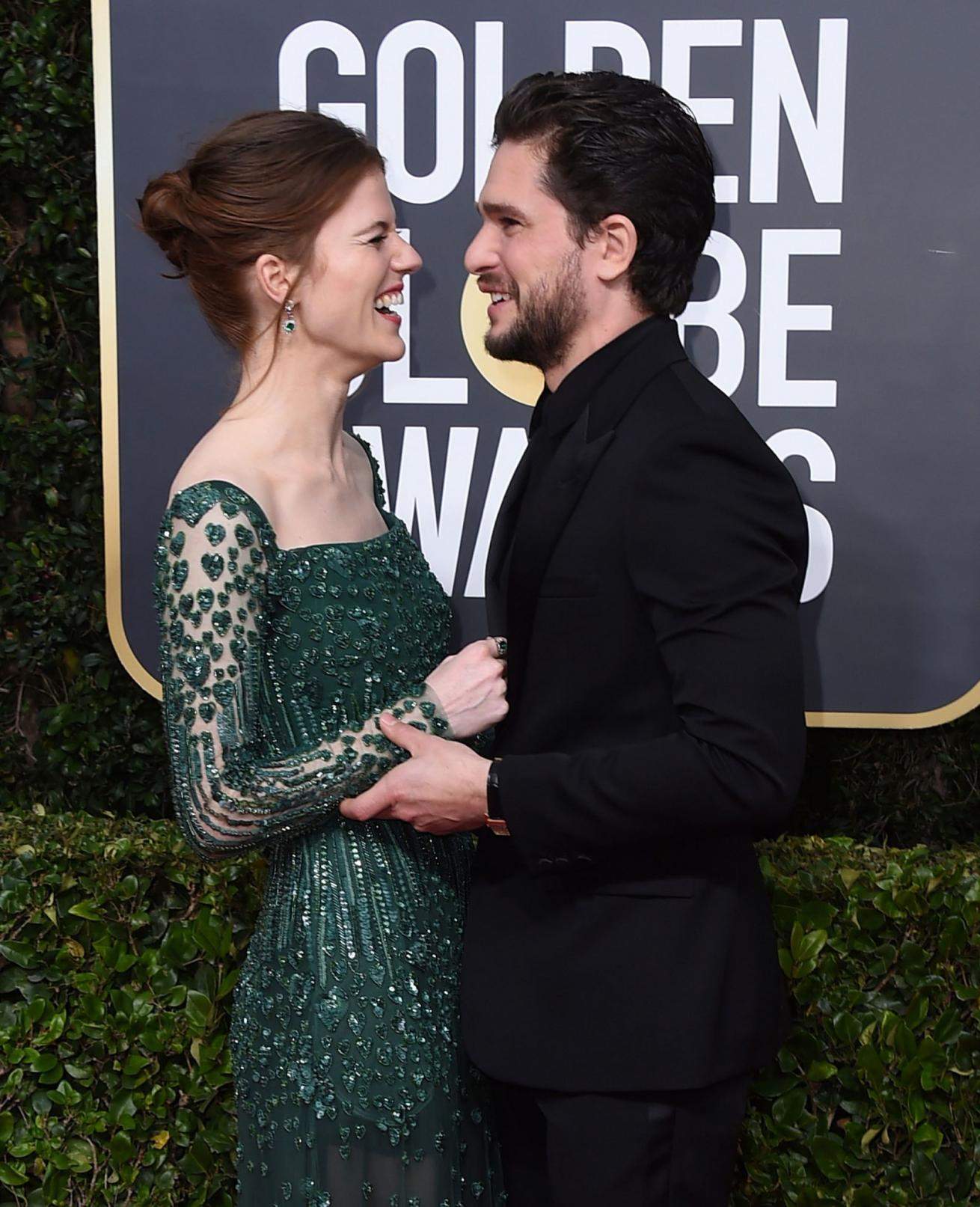 Rose Leslie and Kit Harington-Getty Images