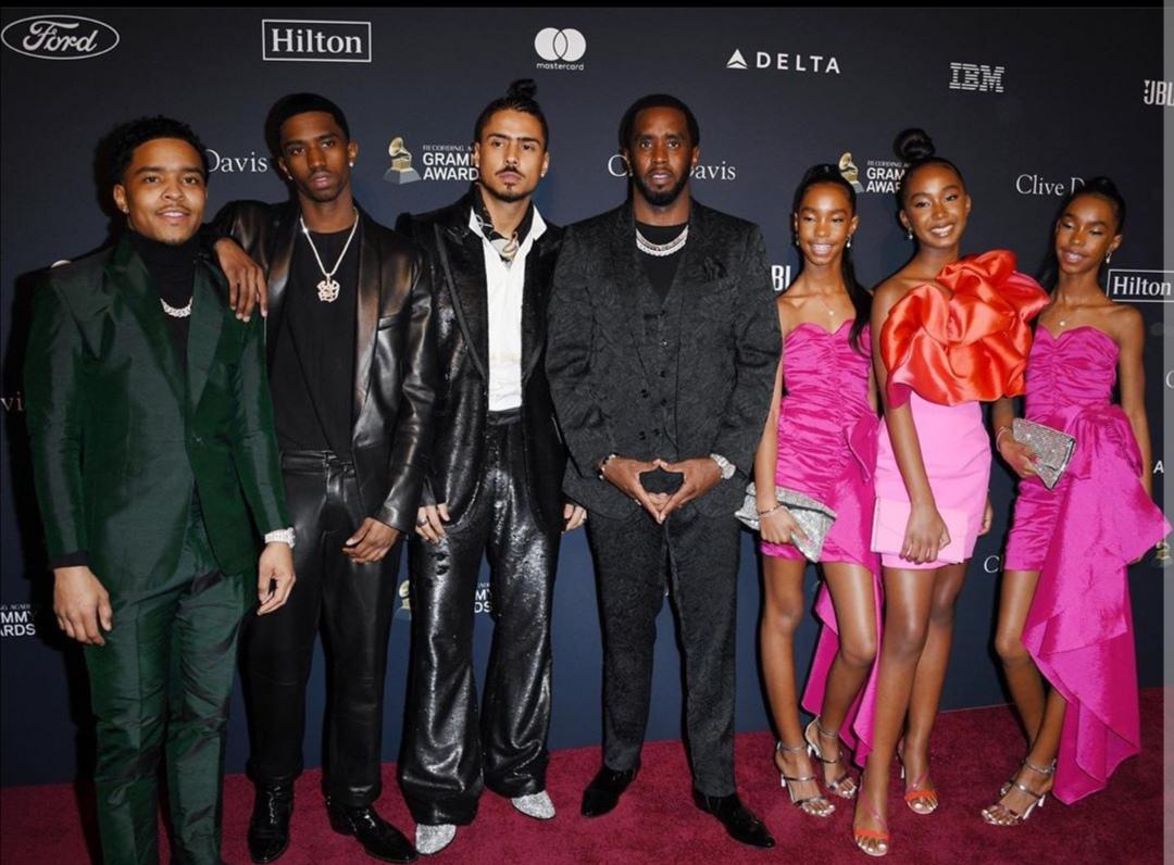 Diddy and His Kids-Getty Images