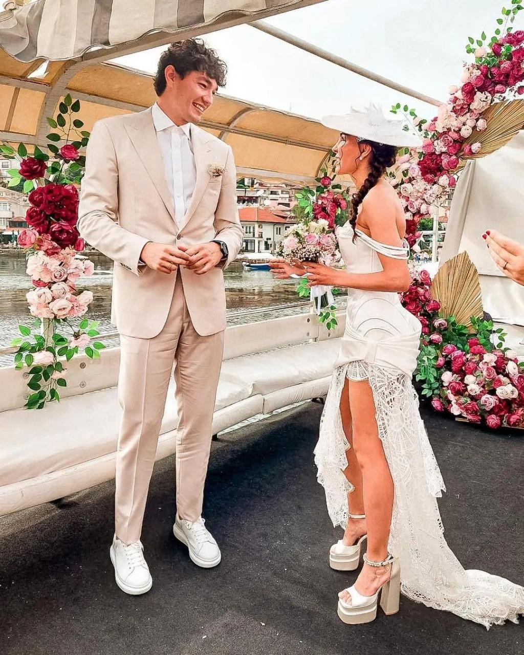 صور زفاف إيبرو شاهين بطلة زهرة الثالثوث