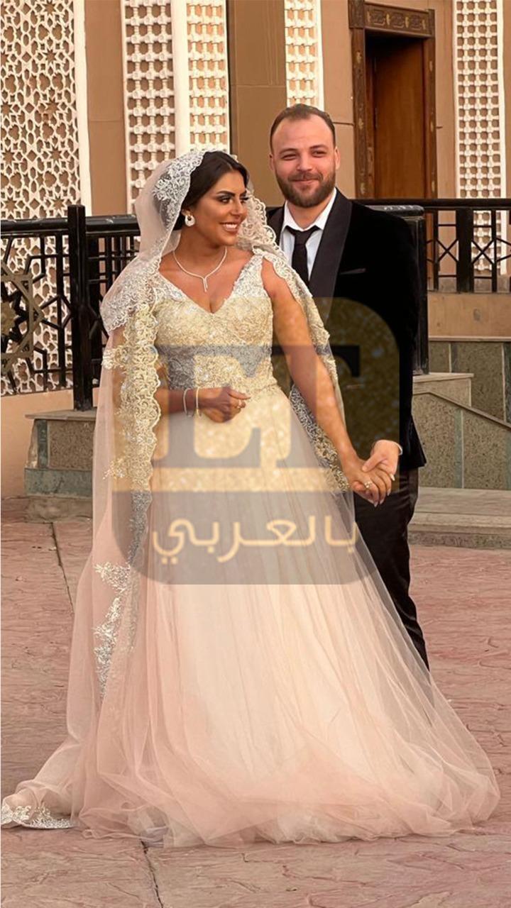 الصور الأولى من جلسة تصوير هاجر الشرنوبي في يوم زفافها