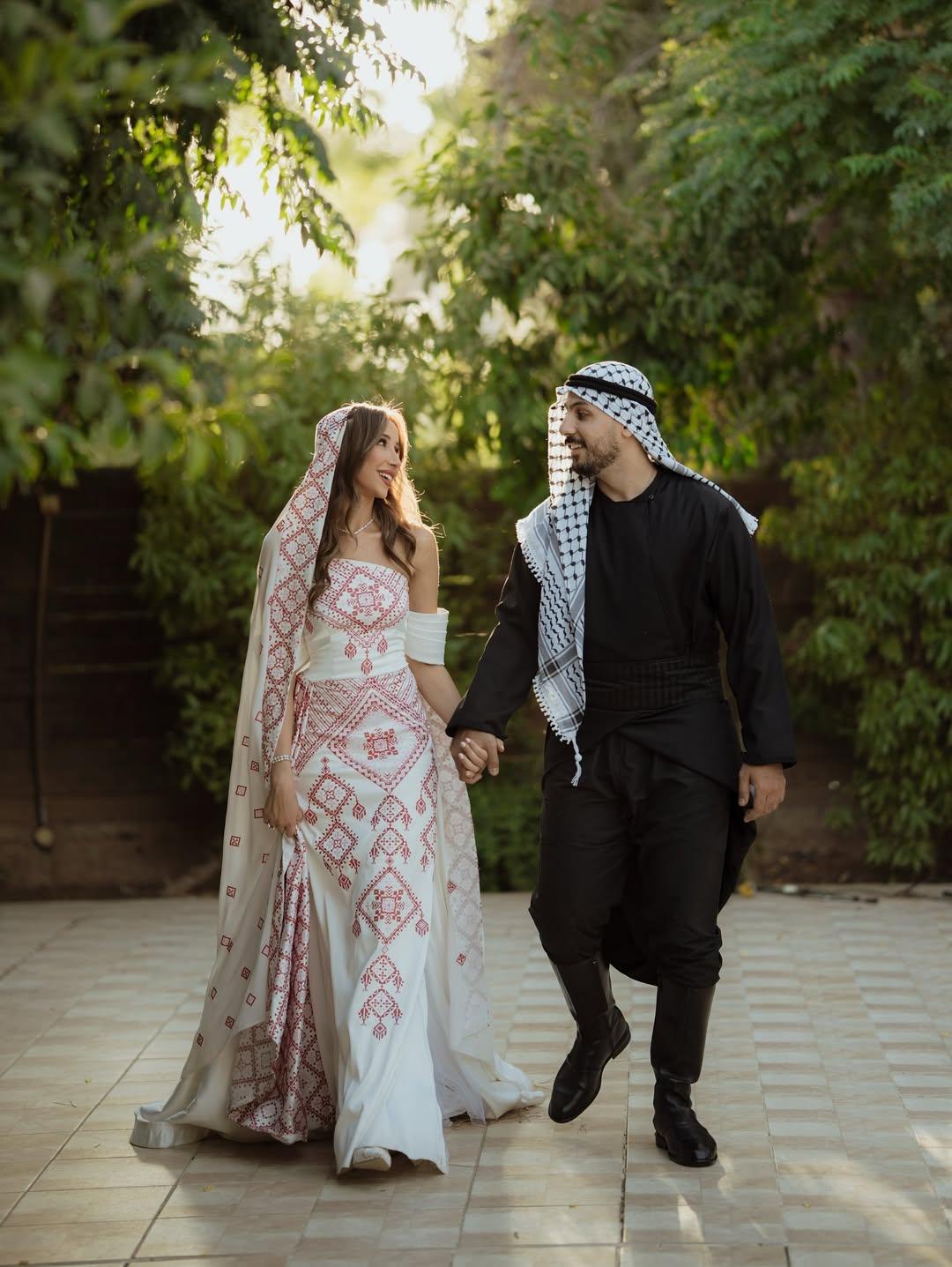 وسام قطب و سارة الشامي في حفل الحناء