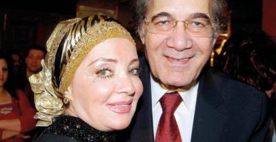 شهيرة مع زوجها الراحل محمود ياسين