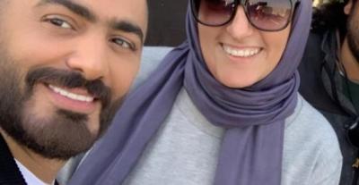 سارة وفيق مع تامر حسني