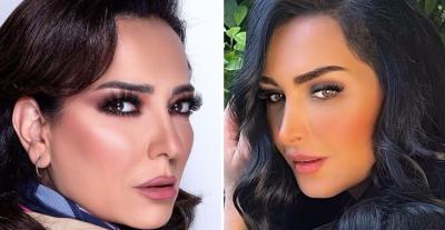 أمل عرفة وقمر خلف - صورة معدلة من السوشيال ميديا
