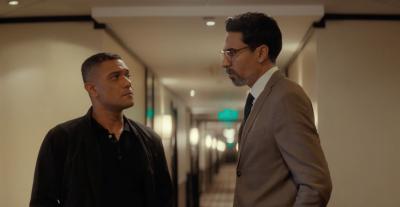 آسر ياسين ومحمد علاء - صورة من كواليس مسلسل "الثمانية"