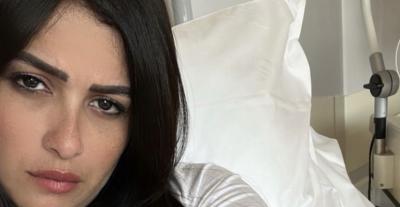 ياسمين عبدالعزيز في المستشفى - الصورة من إنستغرام 