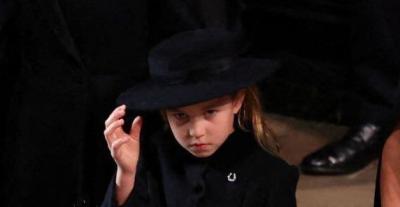 الأميرة تشارلوت في جنازة الملكة - صورة من تويتر  