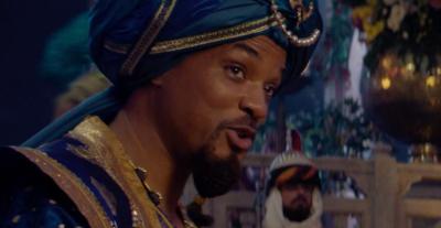 ويل سميث بدور "الجيني" في Aladdin- انستقرام @disneyaladdin