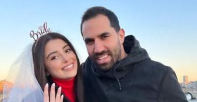 ماريتا الحلاني و خطيبها كريم أبي خليل - صورة من انستقرام