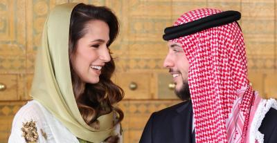 الأمير الحسين بن عبدالله الثاني والآنسة رجوة خالد السيف - صورة من غوغل