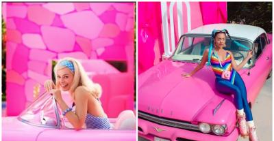 ستيفاني عطالله بـ إطلالة باربي Barbie - مسلسل كريستال - مصدر الصور إنستغرام