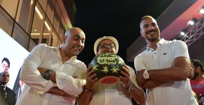 محمد هنيدي من عرض فيلم "مرعي البريمو" 