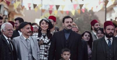 أبطال مسلسل تاج يحتفلون في استقلال دمشق