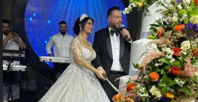 فارس إسكندر و عروسه هبة - صورة من السوشيال ميديا