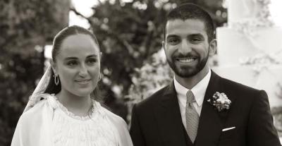 علي ناصر  جودة و عروسه تمارة - صورة من انستقرام