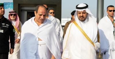 السيسي يصل إلى مكة - صورة من وكالة الأنباء السعودية