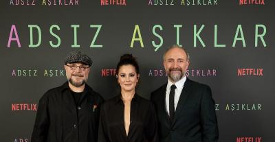 أبطال مسلسل "عشاق مجهولون" - صورة من حساب @netflixturkiye