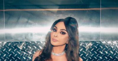 اليسا بفستان باللون الأسود من ارمانو سكيرفينو