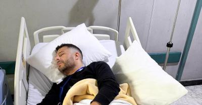 محمد حماقي في المستشغي 