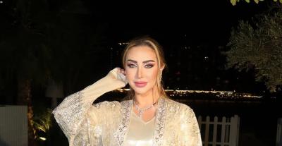 جويل ماردينيان باطلالة شرقية مع تطريزات لافتة
