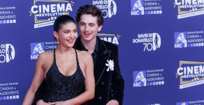  كايلي جينر Kylie Jenner وتيموثي شالاميت Timothee Chalamet -  حفل جوائز دافيد دي دوناتيلو David Di Donatello Awards