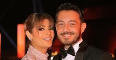 أحمد زاهر وزوجته هدى