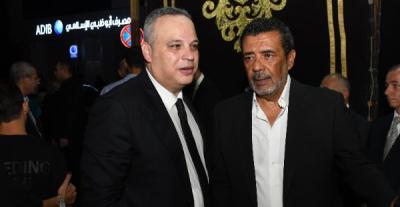 شريف خيرالله في عزاء والد تامر عبدالمنعم