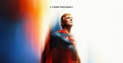 دونالد ترامب بزيّ Superman..والجمهور يسأل: أين لائحة إبستين؟
