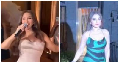 تفاصيل فساتين هيفاء وهبي واليسا في حفل زفاف يومي بيوتي
