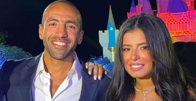 مريم عامر منيب وخطيبها الراحل