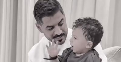 موسى بن تركي مع ابنه