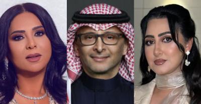 هيفاء حسين وعبدالمجيد عبدالله ونوال