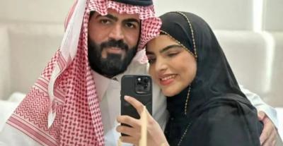 سارة الودعاني وزوجها عبد الوهاب السياف