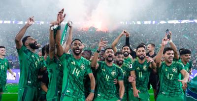 المنتخب السعودي - صورة من الحساب الرسمي لمنتخبات كرة القدم السعودية