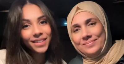 حنين الشاطر ووالدتها