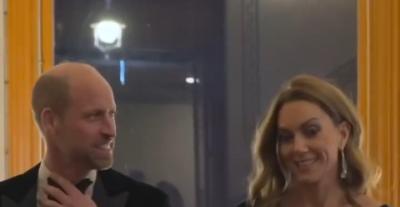 كيت ميدلتون بفستان زمردي من Talbot Runhof وأقرط من كارتييه